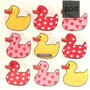 PPD Paperproducts Design Walking Ducks Paper Luncheon Napkins, 20 ct (1331949)